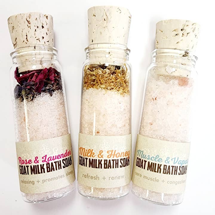 Naked Goat Farm Ltd. – wholesale Bath soak/milk – Goat Milk Bath Soak Vial