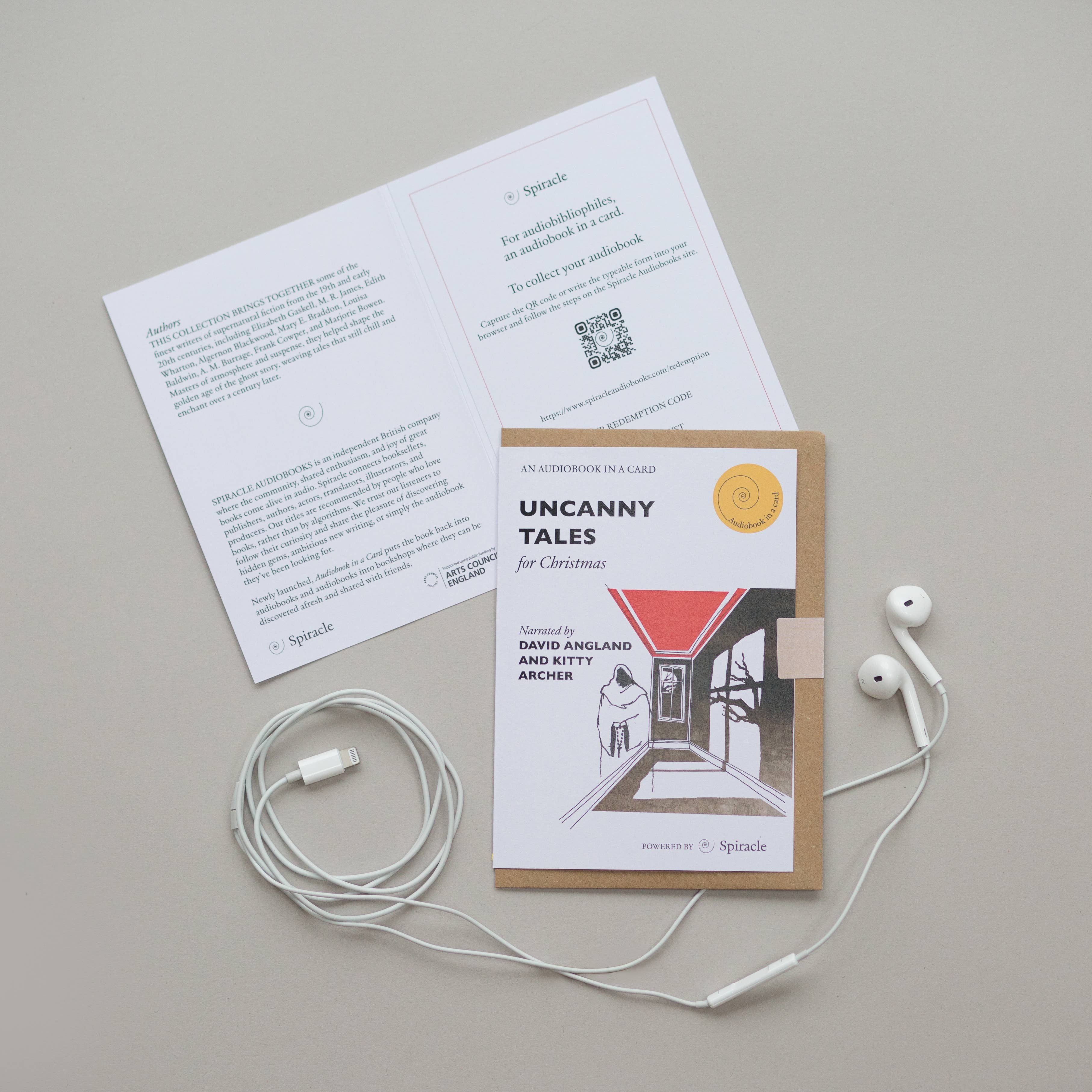 Spiracle Audiobooks - Wholesale Christmas Card - Uncanny Ghost Stories for Christmas Audiobook Gift
1