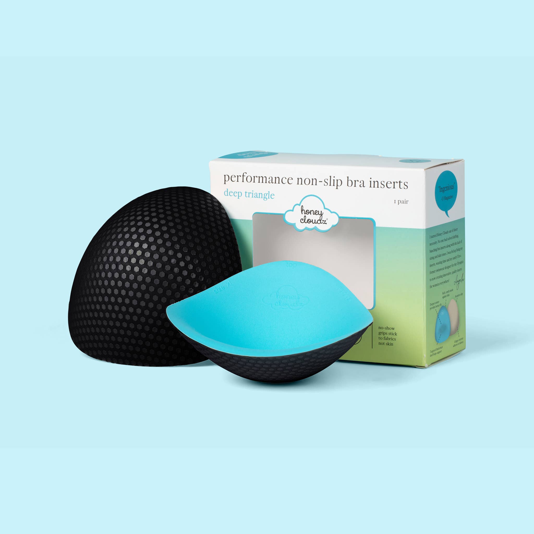 Honey Cloudz – wholesale Bra inserts – Women’s – Deep Triangle Bra Inserts 1