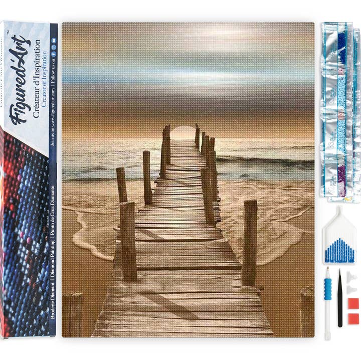 Diamond Painting - Pathway to the Sea for wholesale by Figured'Art
