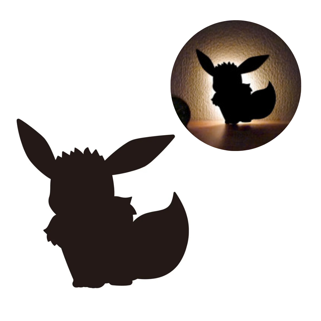 Just Snap Up - Wholesale Retailer Sample - Home Decor - Pokémon Eevee - LED Wall Light0