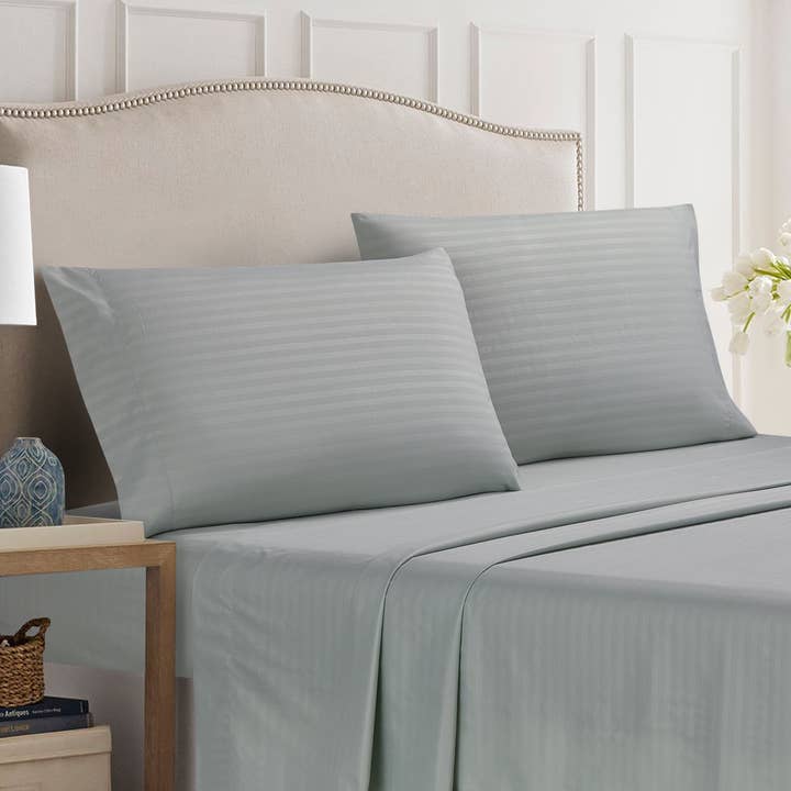 Thesis 4-delt sengesæt med dobby-stribet kant – pumice stone for engroshandel hos Thesis