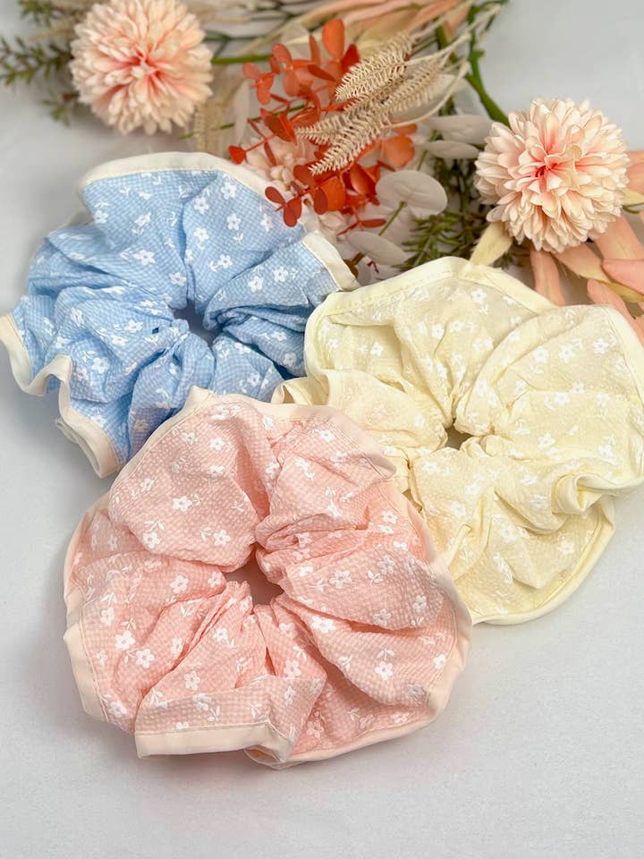 Flower chouchou 20cm FQ58 for wholesale by BYREN | ÉLINE L'ATELIER