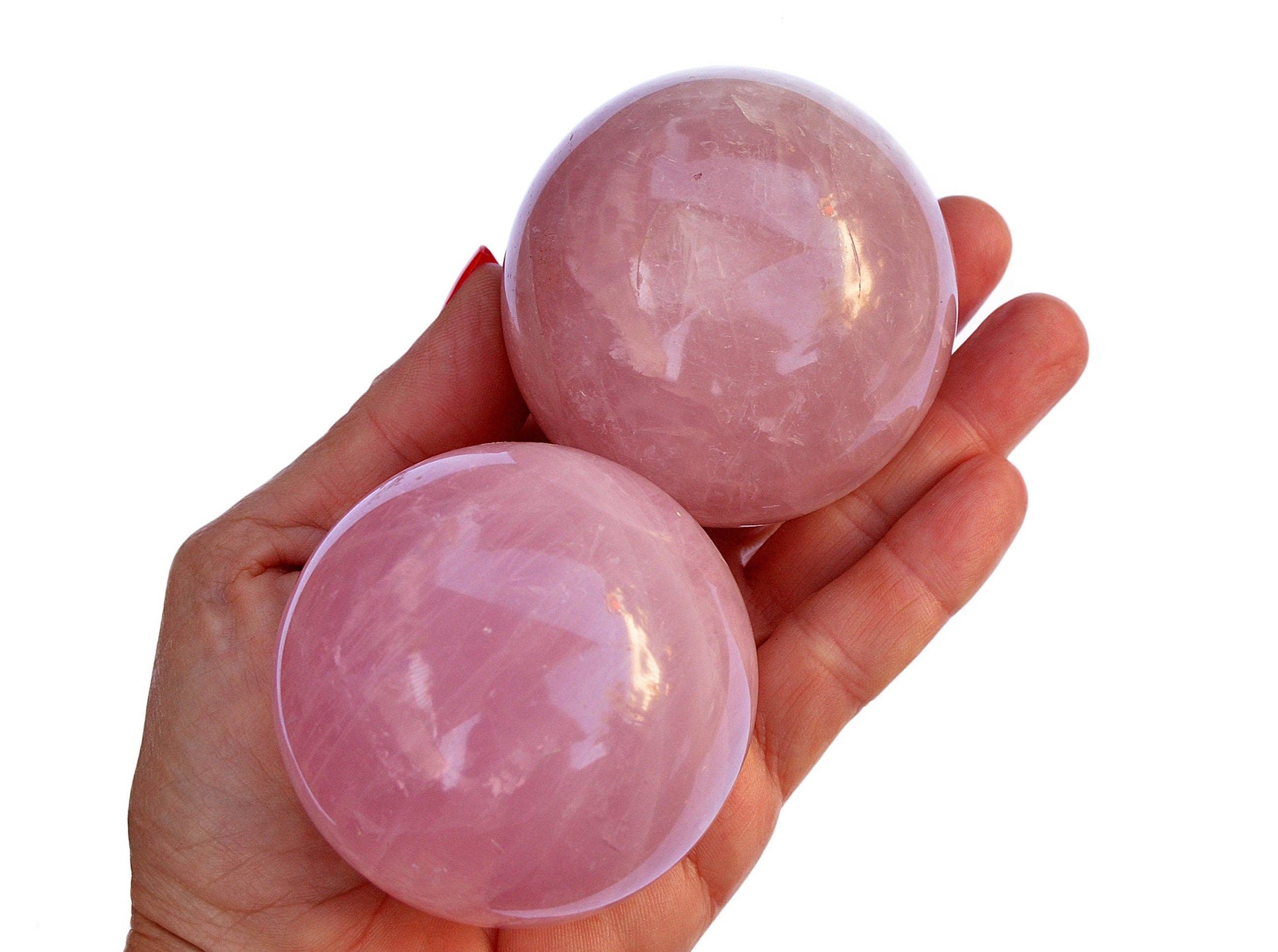Kaia & Crystals - Wholesale Spiritual Stone/Crystal - Rose Quartz Sphere (50mm - 65mm)0