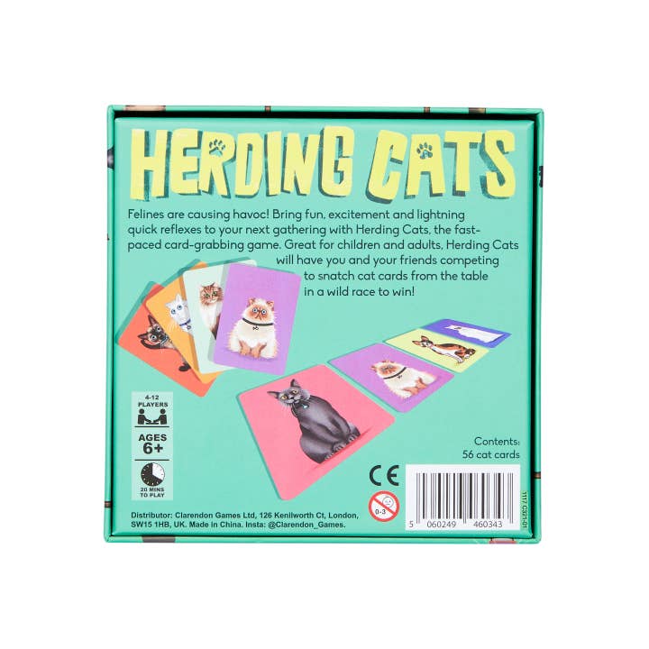 Clarendon Games USA - Wholesale Card Game - Herding Cats! Card-Grabbing and Snatching Family Game