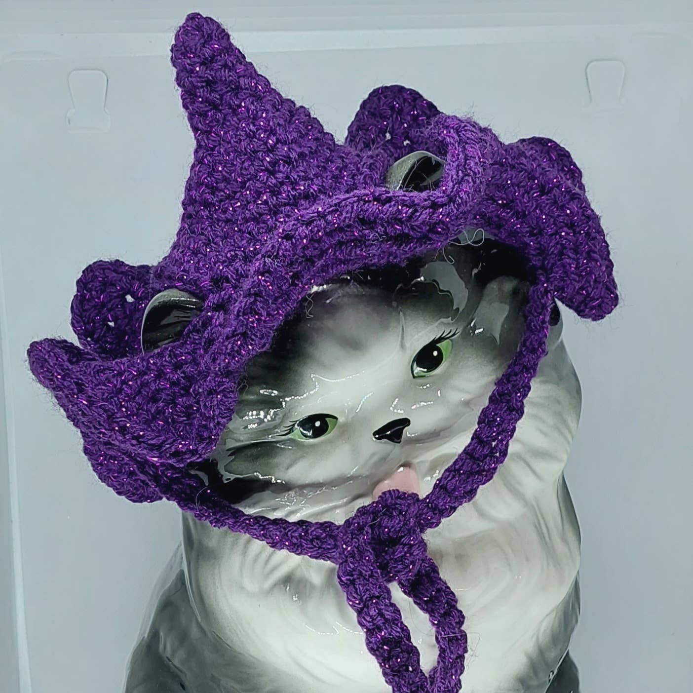 Glitter Ghost Clothing and Accessories – chapéu - Cão por atacado – Chapéu Crochet Brilha - Chapéu de Gato - Chapéu de Pet8