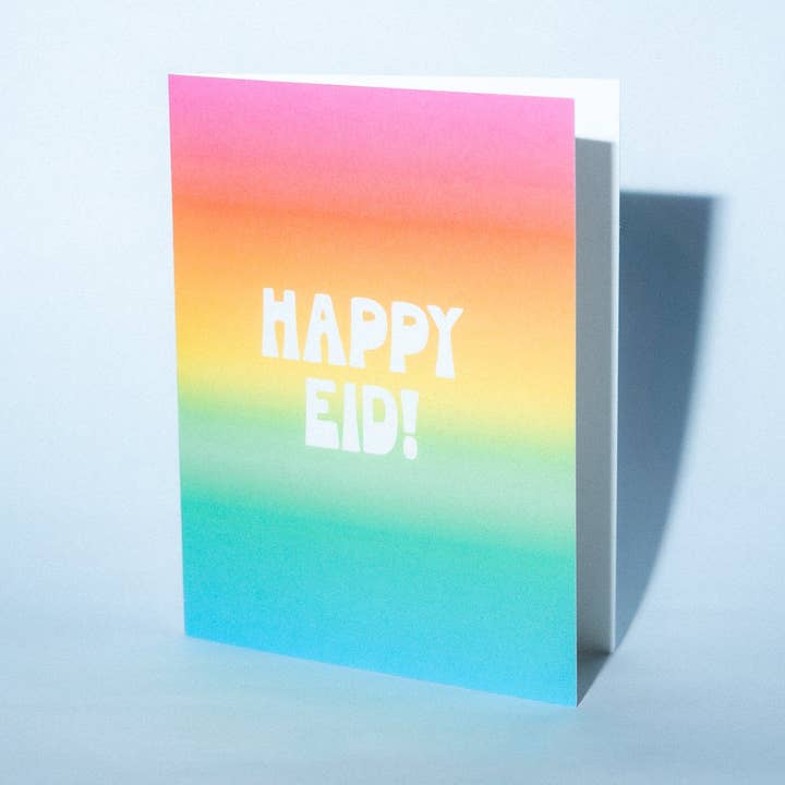 Eid Mubarak Card — Modern Celebration Design for wholesale by The Ramadan Edit