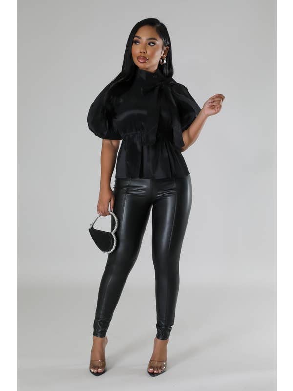 5besties inc - Wholesale Blouse - Women's - Puff Sleeve Blouse