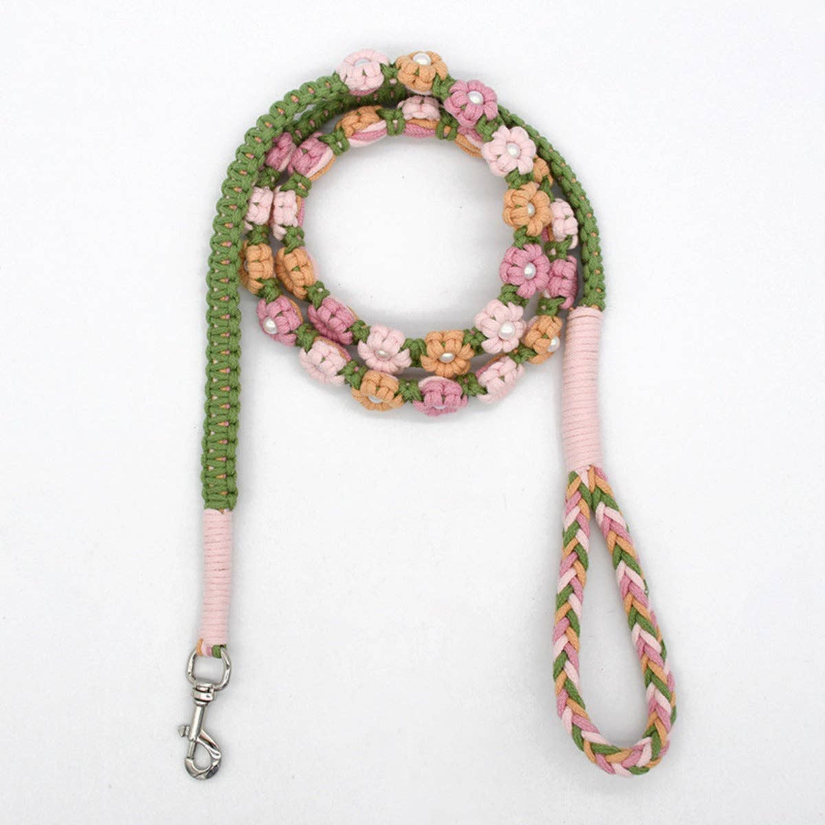 Cheerhunting - Wholesale Pet Leash - Dog - Loofie - Floral Braided Dog Leash2