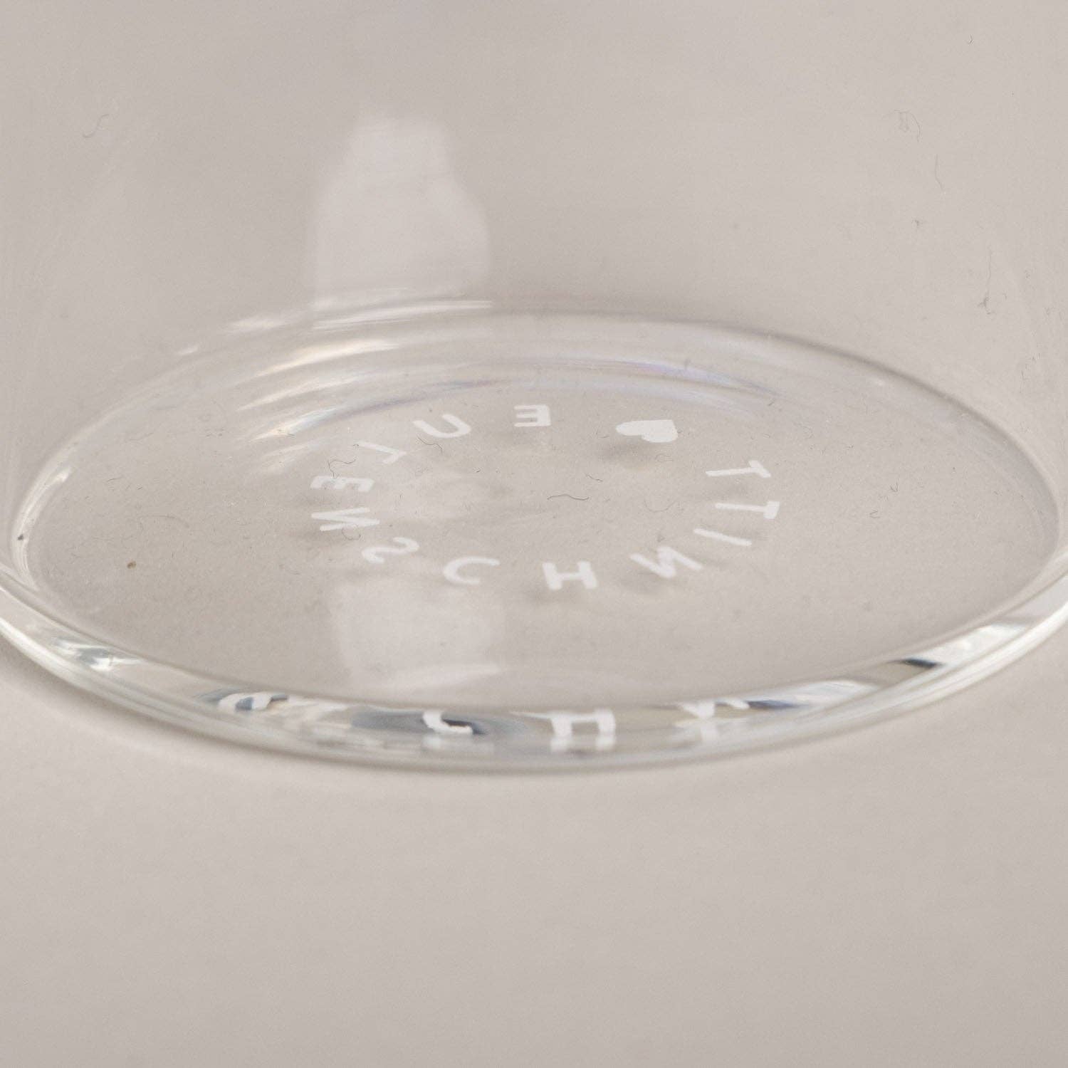 Eulenschnitt - Wholesale Drinking Glass/Cup - Bubble glass heart (VE = 6 pcs)11