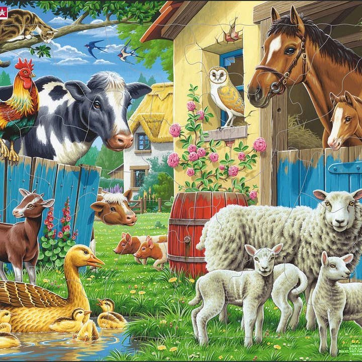 Puzzle 23 pièces pour enfants de la ferme pour la vente par Springbok Puzzle
