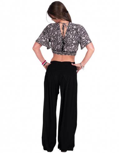 Women's Wide Black Trousers for wholesale on Faire1