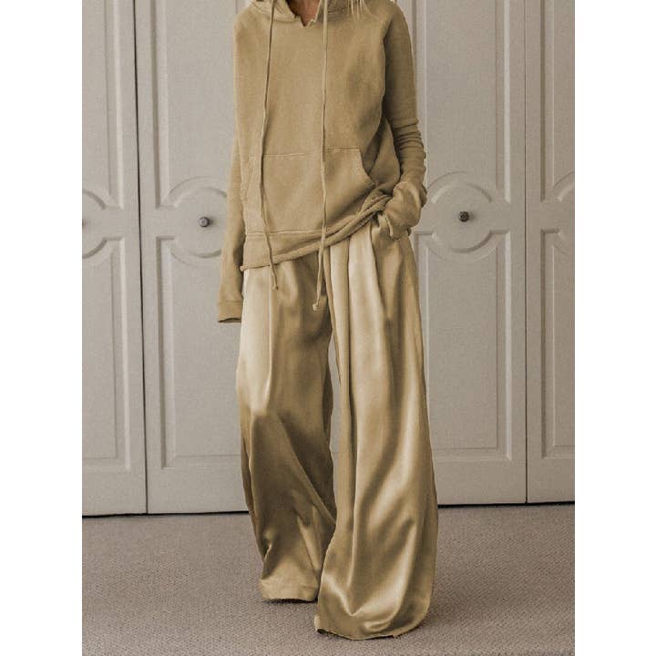 Original Solid Color Hoodies&Wide Leg Pants Two Pieces Set and other Purchase Wholesale two piece pants. Free Returns & Net 60 Terms on Faire trending on Faire.