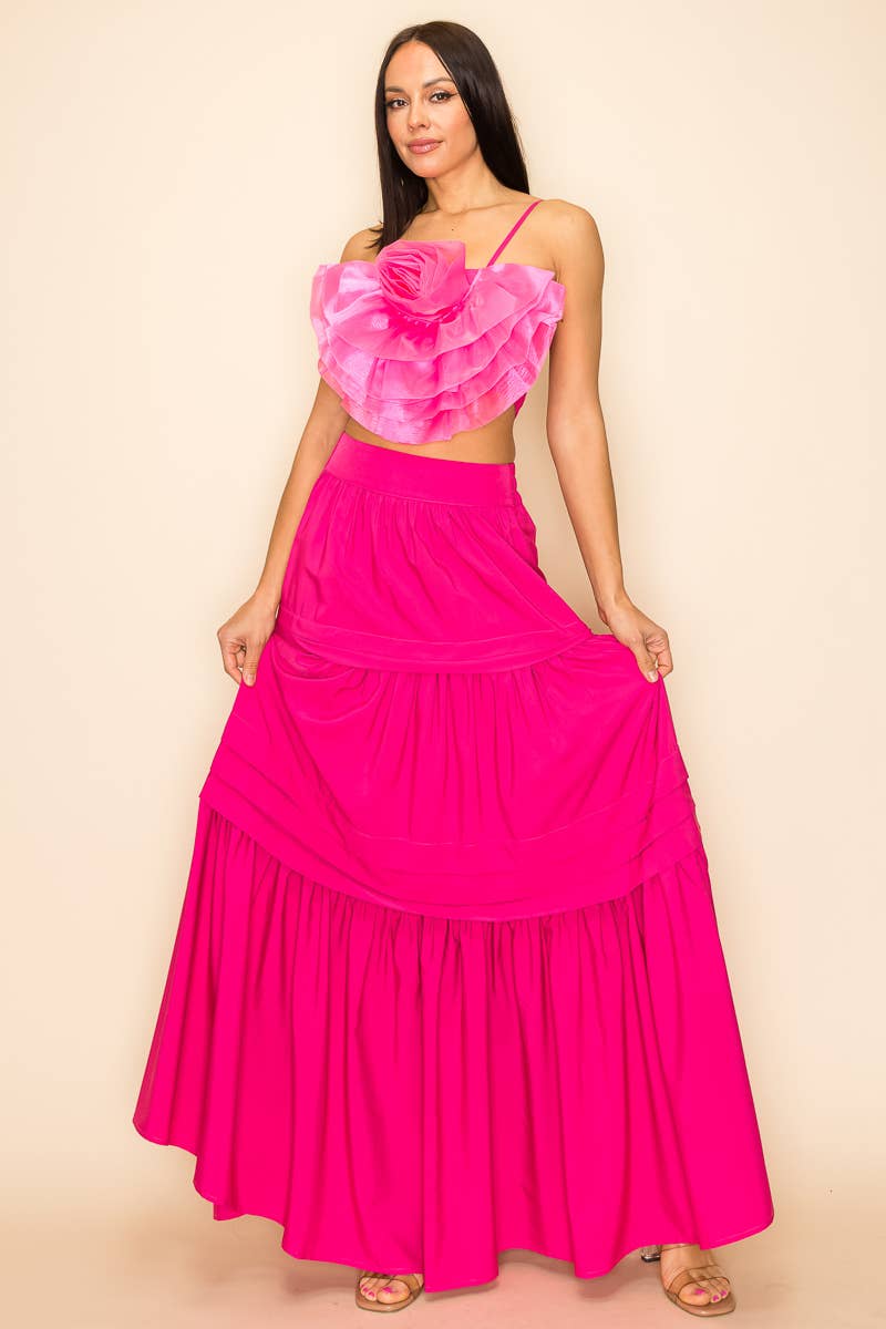 QMP Moda - Wholesale Blouse - Women's - FLOWER TOP WITH ELASTIC BACK AND ZIPPER13