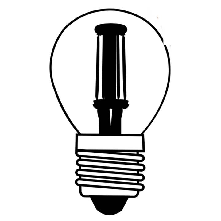 Opjet Paris - Wholesale Light Bulb/Puck - Round LED Bulb 6W E27 amber D4.5 H8cm dimmable