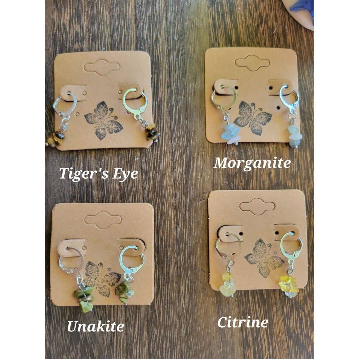 My Magic Place Shop - Wholesale Dangle Earrings - Small Crystal Earrings ,Stacked Stone Drop Earrings1