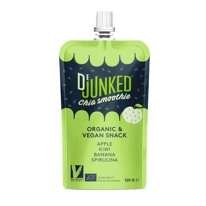 Dejunked Snacks - Wholesale Powdered Health Drink - Dejunked Chia Smoothie BIO - Green