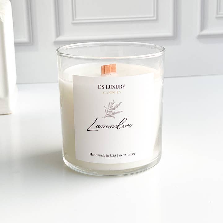 DS Luxury Candles - Vendita all'ingrosso Candela in vasetto - Candela alla Lavanda - 10 oz2