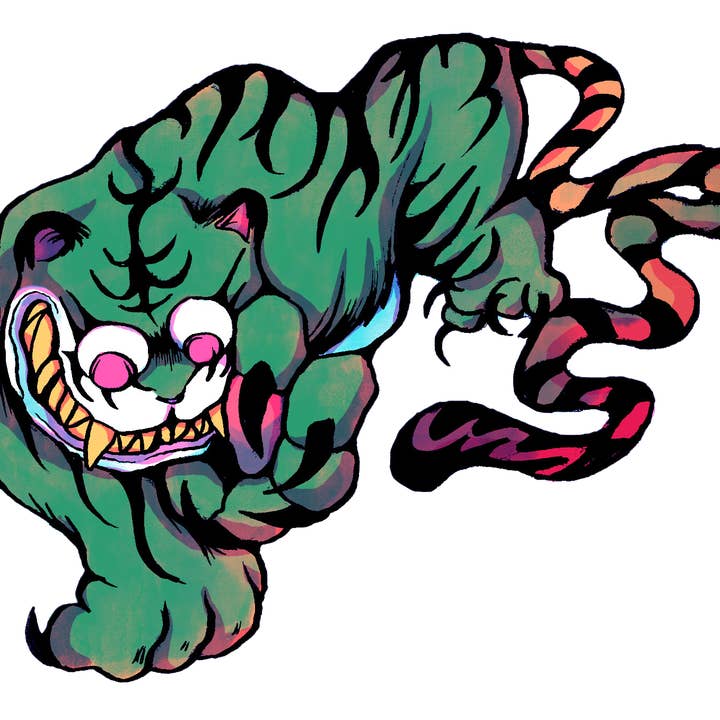 Jade Tiger Sticker for wholesale by Dalton Doodles