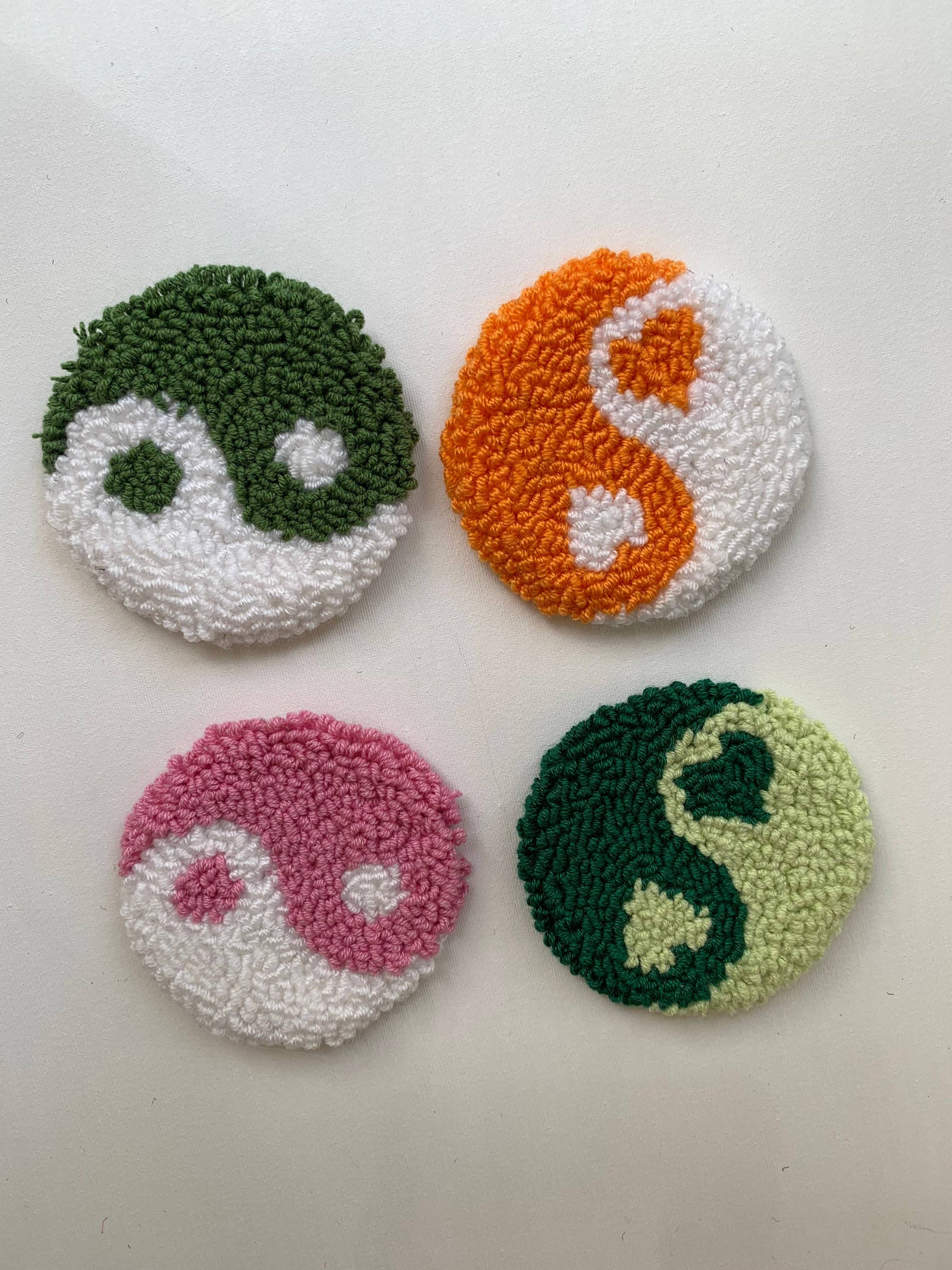 MUUDLAND - Wholesale Car Coaster - Women's - Personalized Car Coaster, Set Of 2 Car Coasters, Punch7