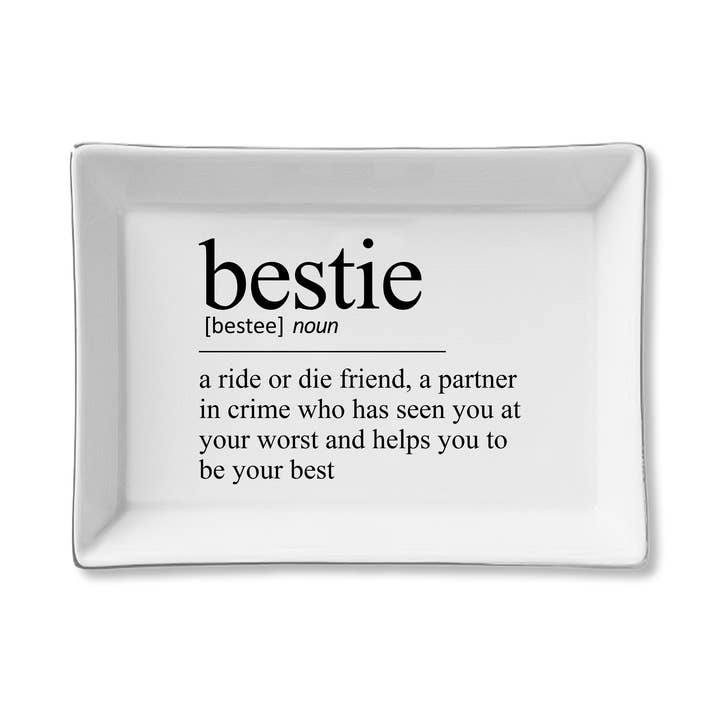 Ceramic Tray - Bestie for wholesale by Toss Designs