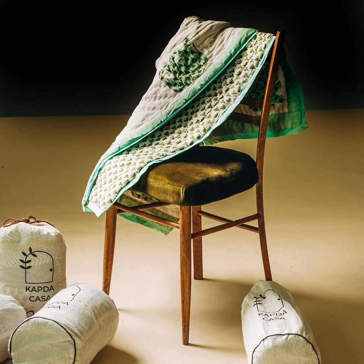 Kapda Casa - Wholesale Quilt - Hathi: 100% katoenen omkeerbaar dekbedovertrek (100 x 120 cm)3