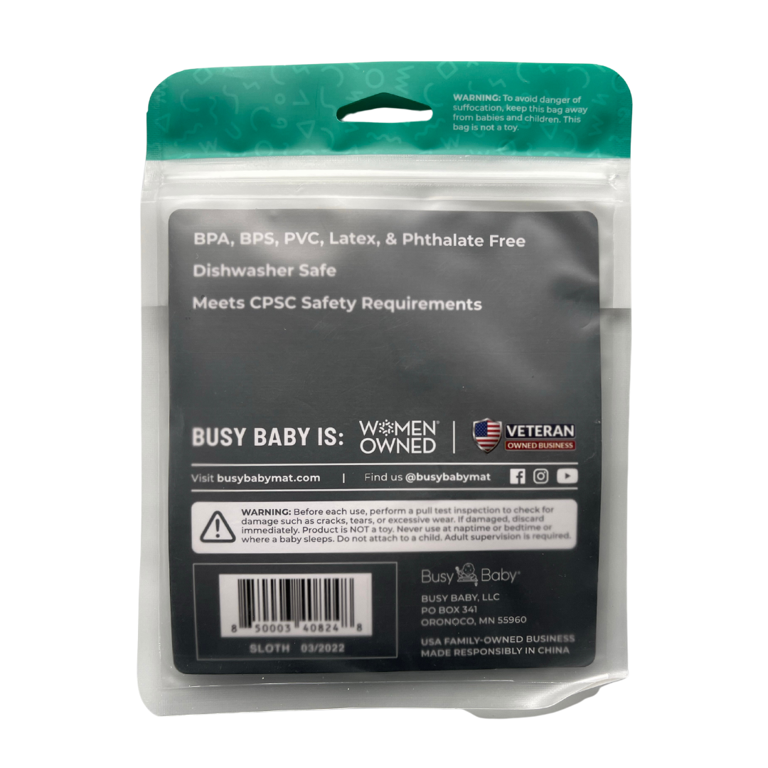 Busy Baby - Wholesale Teether (Not Clip-On) - Baby - Little Sloth Teether3