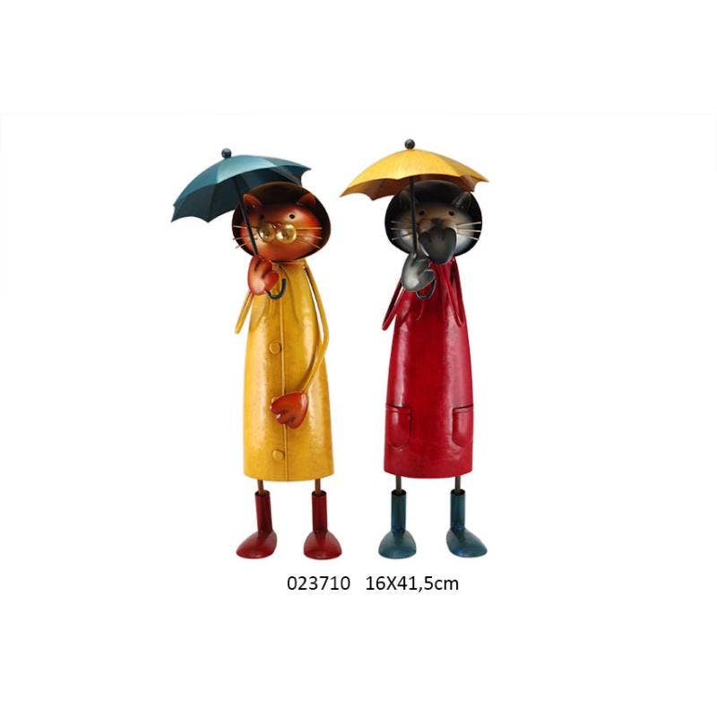 Faye - Wholesale Decorative Tabletop Object - Cat 'Raphael' Gm 16 X 13.5 X 41.5 cm /12X11.5X40cm/2Ass0