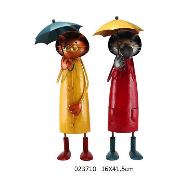 Faye - Wholesale Decorative Tabletop Object - Cat 'Raphael' Gm 16 X 13.5 X 41.5 cm /12X11.5X40cm/2Ass0