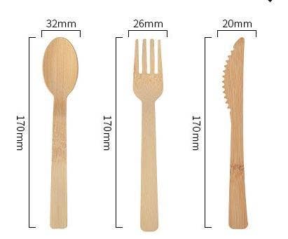 Coucou Bamboo – wholesale Disposable servingware set – Disposable Bamboo Utensils, Party Spoons2