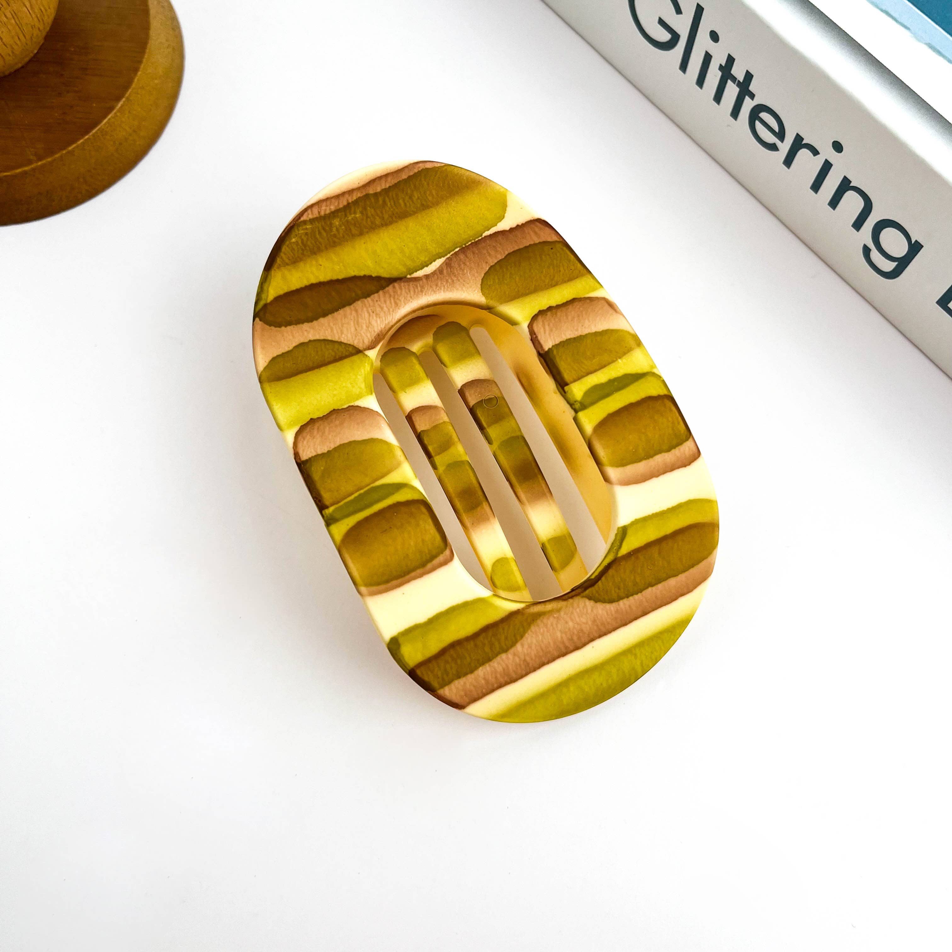 SoapElenGlen – Clips para cabelo - Mulher por atacado – Presilha Oval Fosca, Minimalista e Reta3