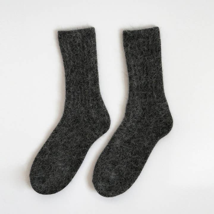 Super Soft Wool Socks - Charcoal for wholesale by ELMNTL
