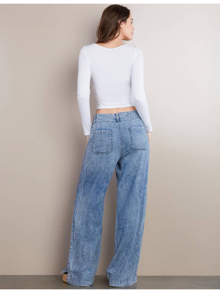 Vintage Denim Hang-Loose Pants for wholesale on Faire