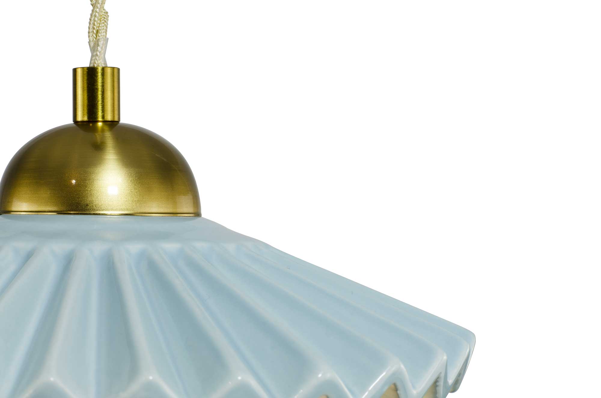 C-Création - Wholesale Chandelier/Hanging Light - Colored ceramic pendant and Babouchka textile cord15