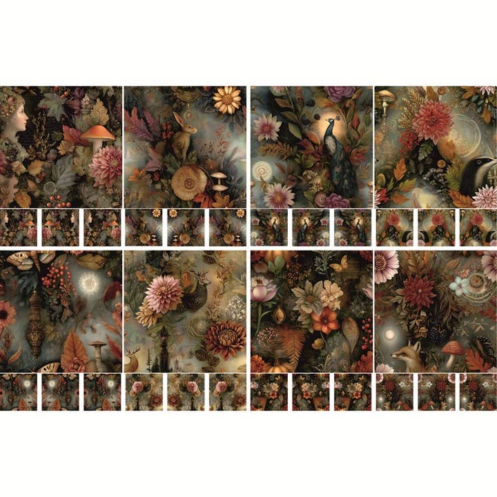 Papel de Arroz Mágico de Otoño, 8 x 11.5 pulgadas (A4) para venta al por mayor de Craft Kreatively