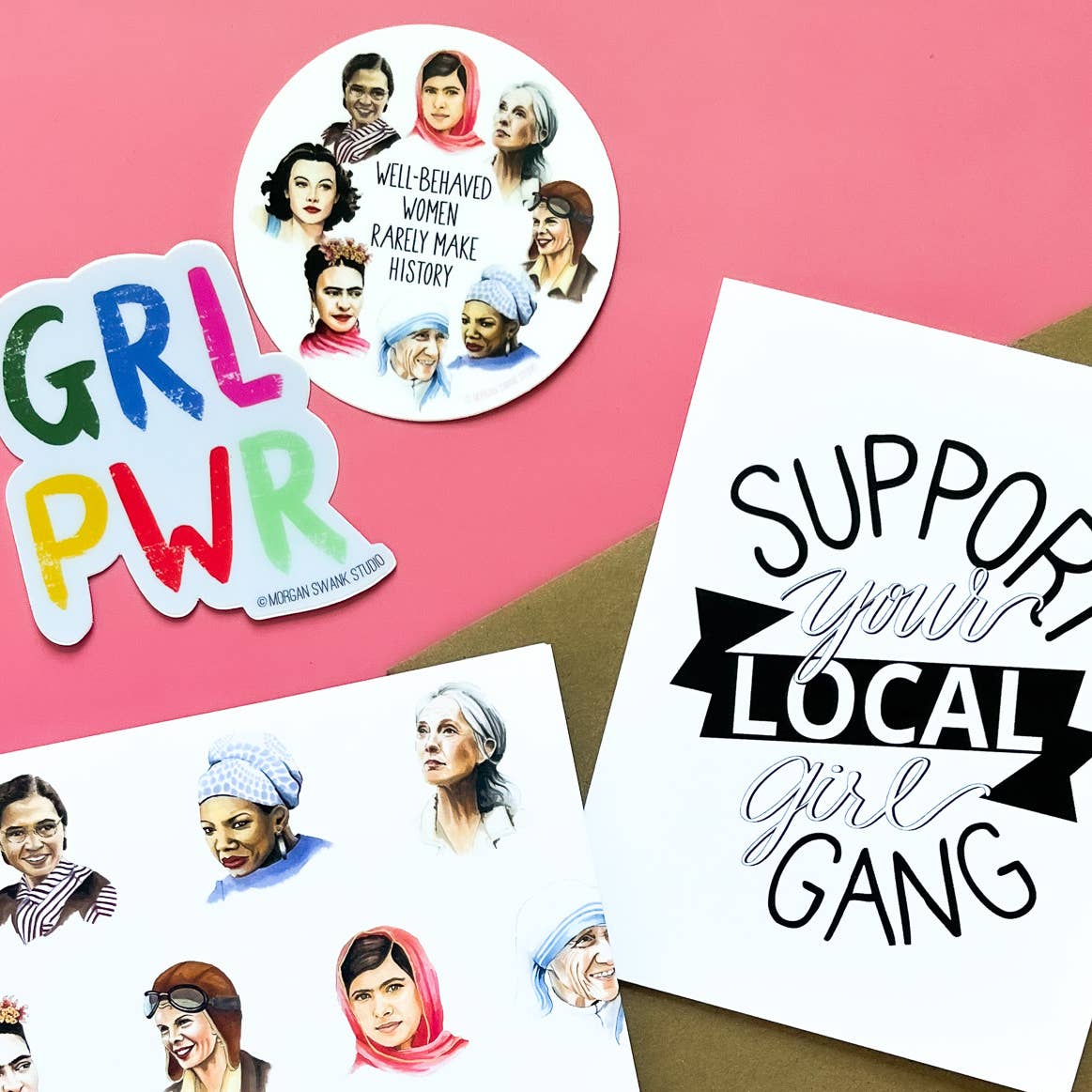 Morgan Swank Studio - Vente Autocollant - Autocollant Femme Célèbre1