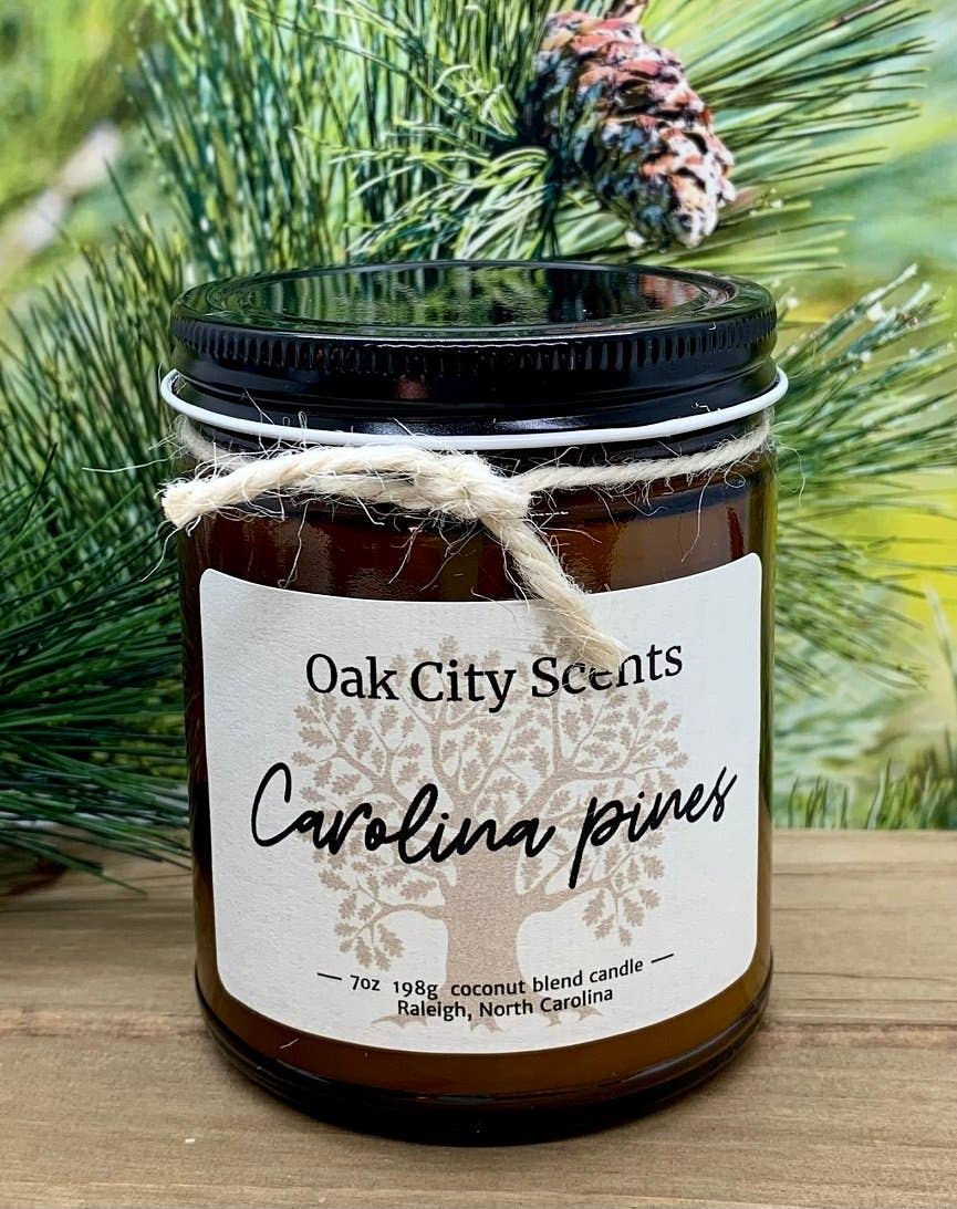 Oak City Scents - Wholesale Jar/Filled Candle - Carolina Pines Scented Candle 1