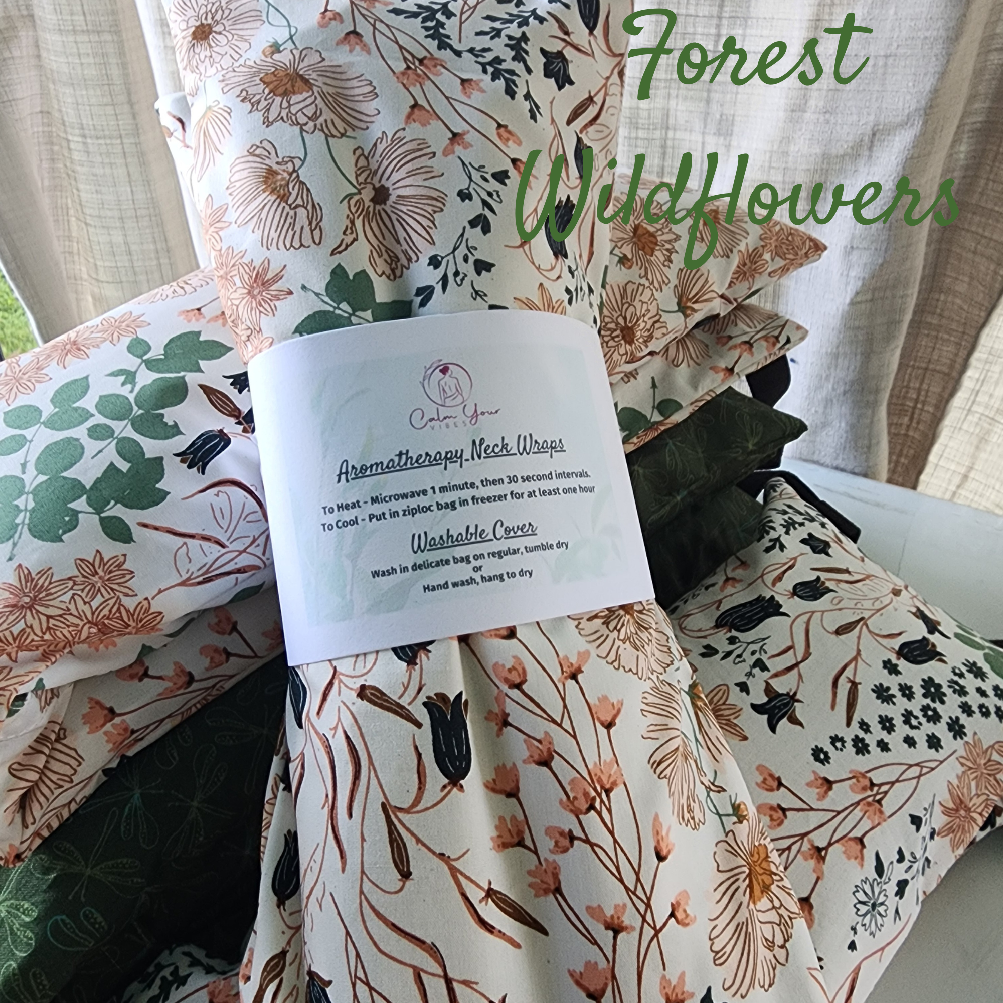 Calm Your Vibes - Wholesale Hot/Cold Compress - Hot & Cold Weighted Neck Wraps w/ Washable Covers2