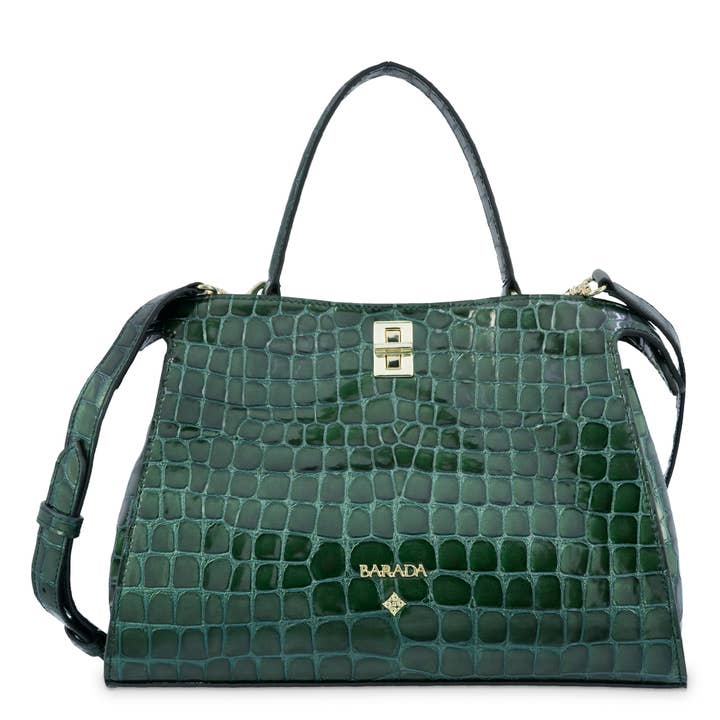 Sac à main en cuir de vachette effet noix de coco mini et coloris Gris pour la vente par BARADA UBRIQUE