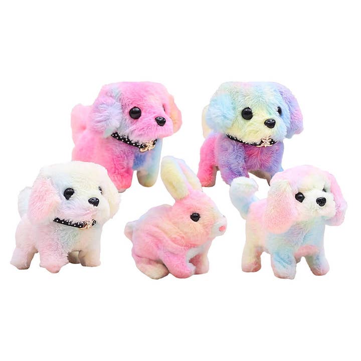 JSBlueRidge Toys - Wholesale Stuffed/Plush Toy - Kids & Baby - Rainbow Walking Plush Puppy Kids Toys In Bulk