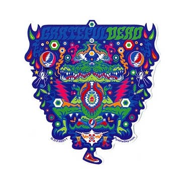 Gypsy Rose - Wholesale Sticker - Grateful Dead Alligator Symmetry Sticker0