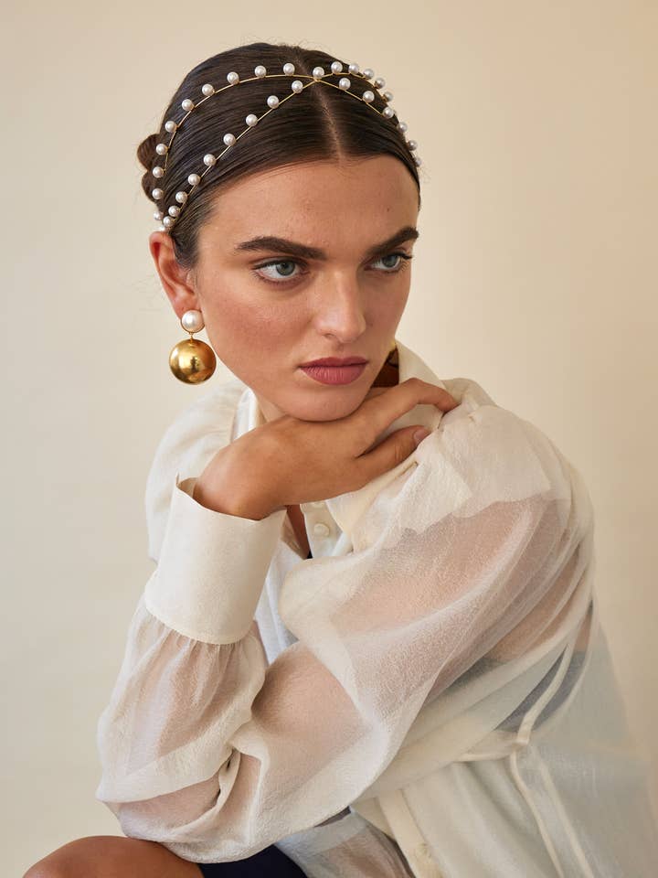 Nikki Pearl Exes Headband for wholesale by Lelet NY