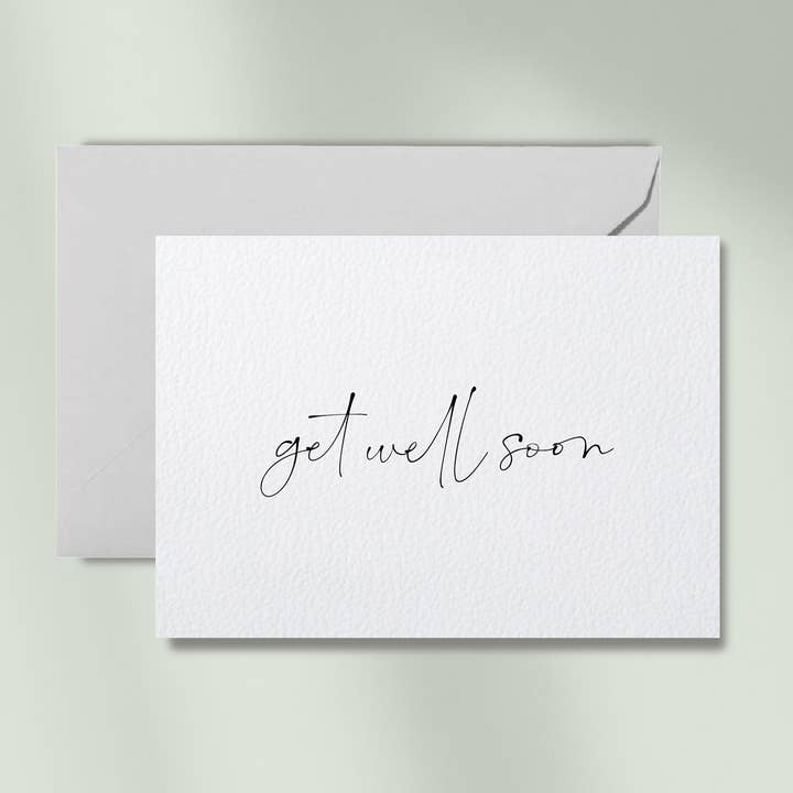 Receba Bem Brevemente | cartão com envelope por atacado de Debblschebbl Design Studio