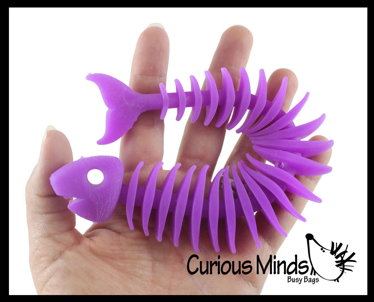 Curious Minds Toys - Vente Fidget/jouet anti-stress – enfant - 1 jouet à nouilles extensibles en forme d'os de poisson8