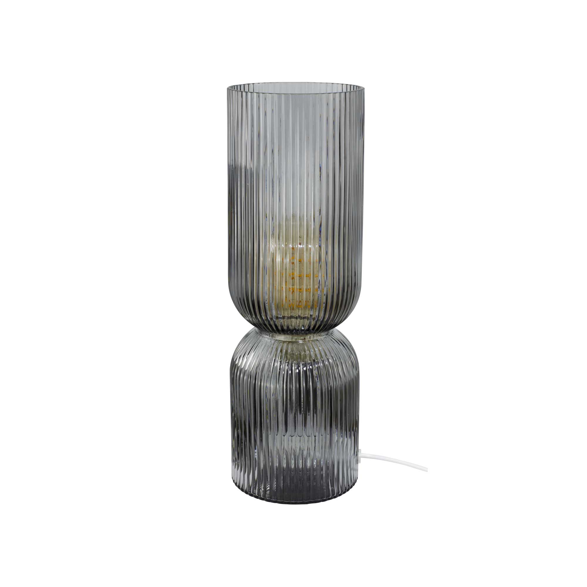 C-Création – Großhandel Stehlampen – Charmy farbige Tischlampe aus geriffeltem Glas20