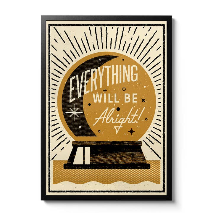 Everything Will Be Alright - Giclée print for wholesale by Telegramme Paper Co.