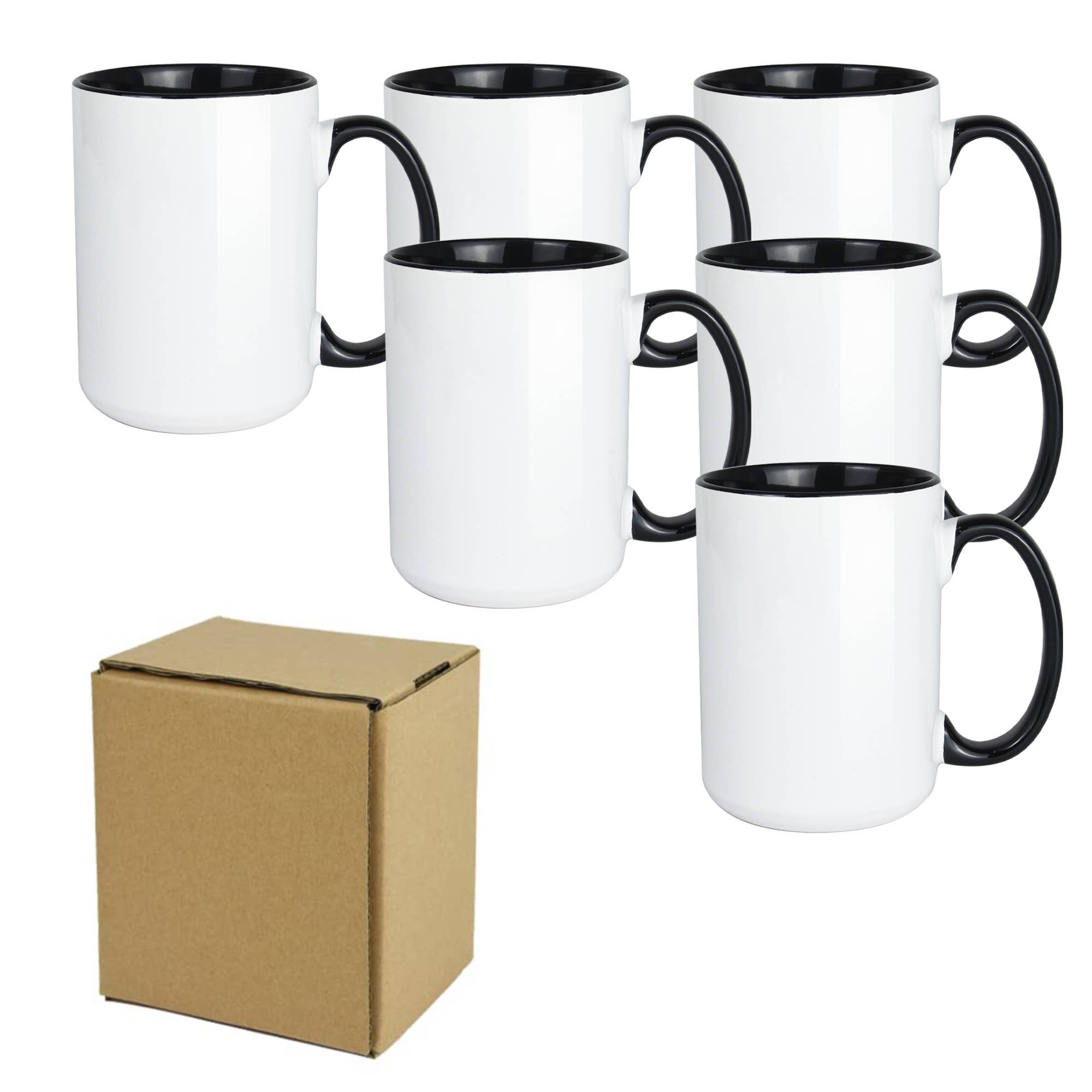 ARTONUSA - Wholesale Coffee Mug - 15 OZ Sublimation Mug Two Tone With Black Inside & Handle3