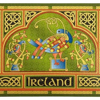 Dublin Gift Company - Wholesale Puzzle - Adult - Celtic Peacock 1,000 pc jigsaw puzzle