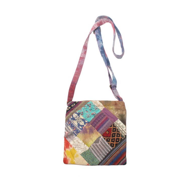 G1850 Mixed Cotton Diamond Patchwork Small Purse for wholesale by Blue Sky