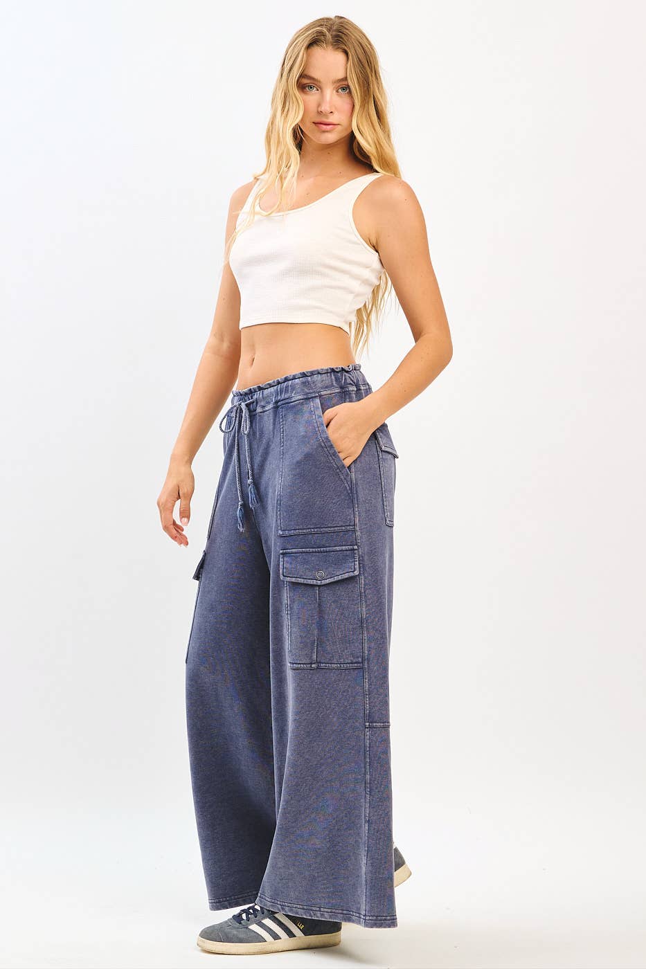 mittoshop – Calças - Mulher por atacado – CALÇAS DE PERNA LARGA DE CINTURA LARGA COM ELÁSTICO FRANCÊS FELPUDO24